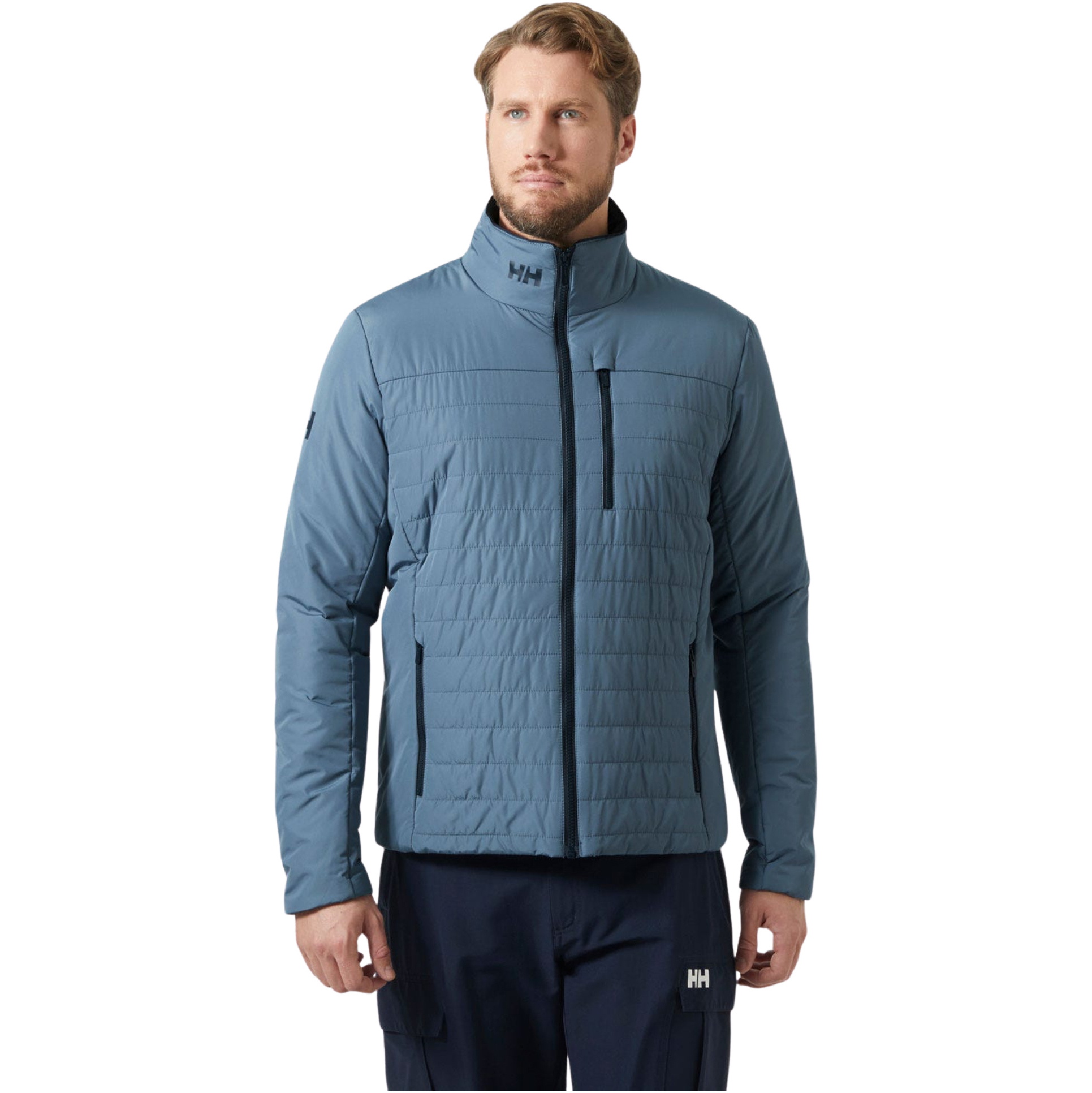 2025 Helly Hansen Da Uomo Crew Insulator Giacca 2.0 30343 - Washed Navy